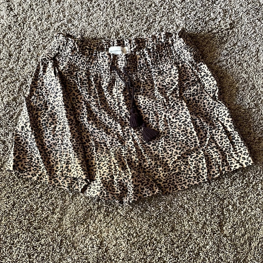 Leopard print shorts